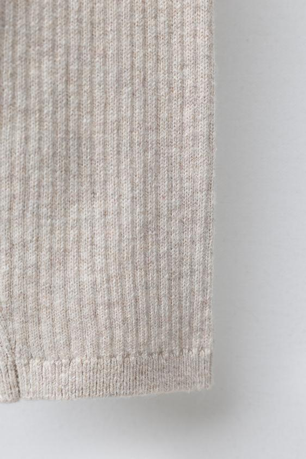 ZARA ЛЕГИНСЫ В РУБЧИК С ПУГОВИЦАМИ, ПЕСОЧНЫЙ МЕЛАНЖ