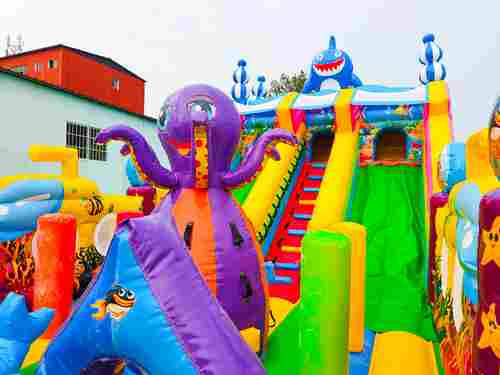 Коммерческий надувной батут «В гостях у моря 4», 10*5*5 м