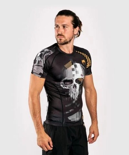 Рашгард Venum Skull Rashguard Short Sleeves Black/Grey