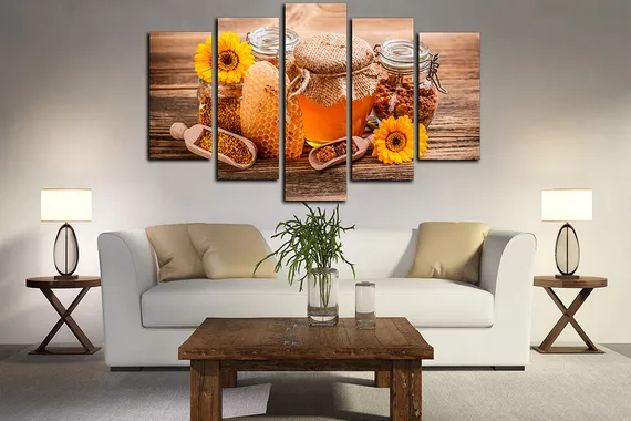 Модульная картина " Домашний мед "