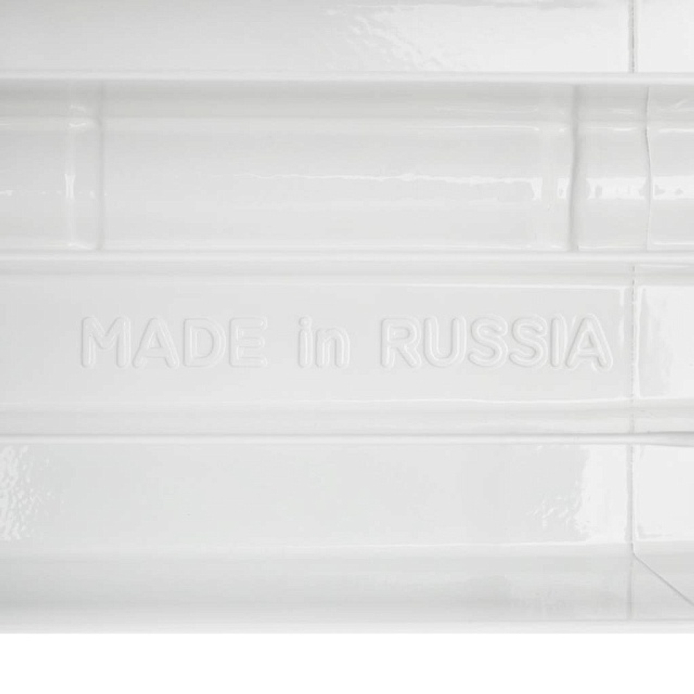 Радиатор биметаллический STOUT Space 500 - 4 секции (подключение боковое, цвет белый)