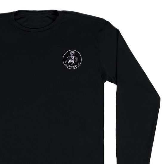 Нашивка термоаппликация на одежду и на рюкзак. Never Say, Скелет