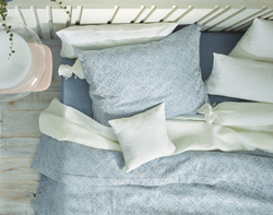 Подушка 40х40 Leitner Aquarell серая/голубая