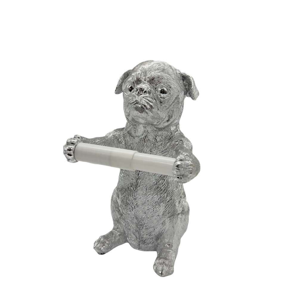 Держатель для туалетной бумаги  Мопс, 31 см