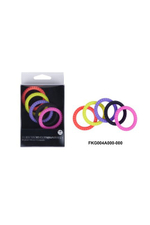 Эрекционные кольца Nmc Erction Commander (цветные, 5 шт.) 3.2 см (Цвет: разные цвета)