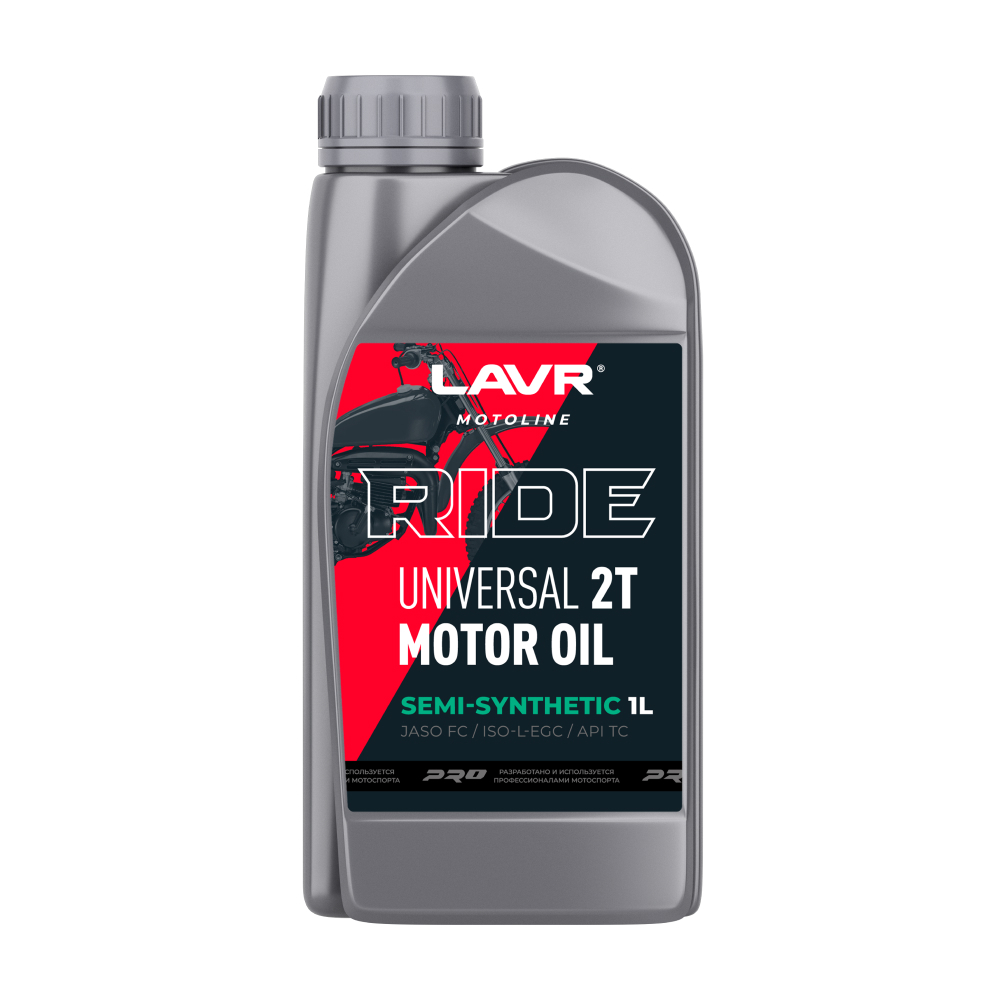 Моторное масло для мотоциклов RIDE UNIVERSAL 2Т FC LAVR MOTOLINE, 1 л
