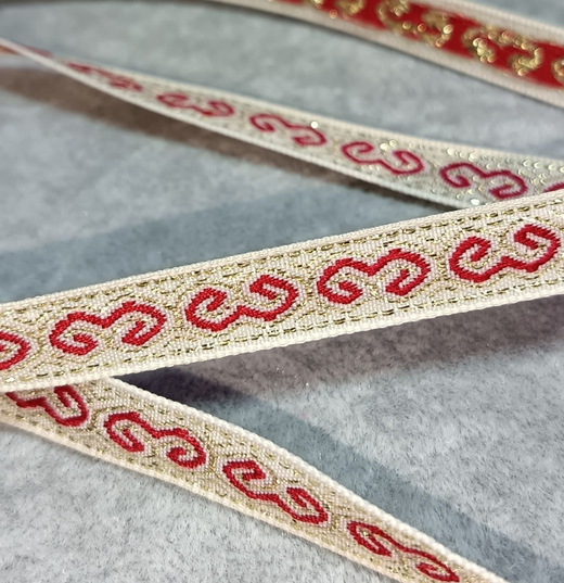 Тесьма жаккард люрекс, ш. 1,5 см