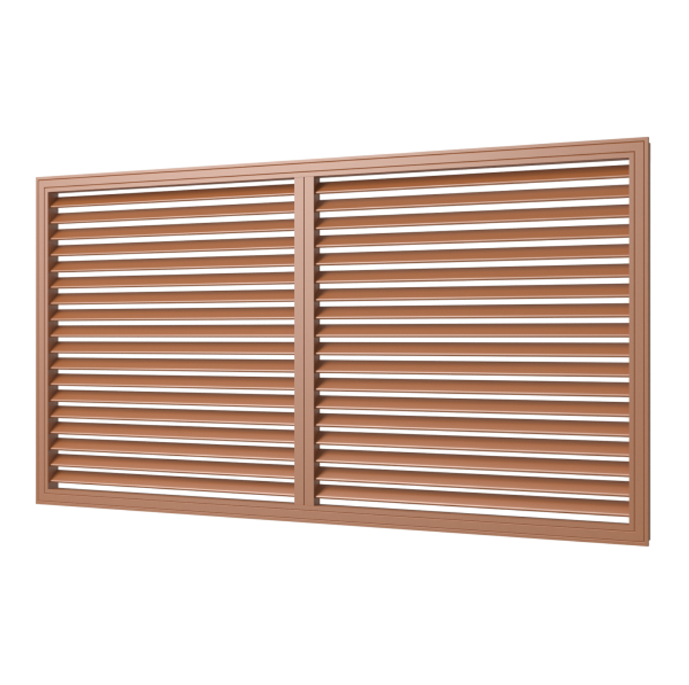 Решетка вентиляционная ПВХ для радиатора Era П60120Р 600х1200 мм Вишня