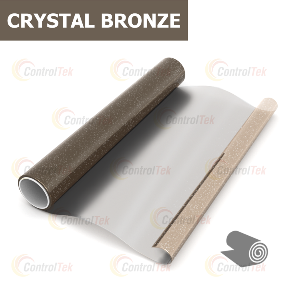 Пленка для окон декоративная CRYSTAL BRONZE ControlTek, рулон (размер 1,22x30м.)