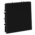 Проходной переключатель встраиваемый VOLTUM S70 одноклавишный 10А, (черный матовый)