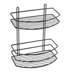 Полка овальная двухэтажная черная FX-720B-2