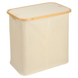 Корзина для белья с двумя отделениями Neat Twin, 53,5х33х53 см, молочная