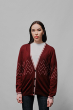 Женский кардиган SOROKONOZHKA BURGUNDY