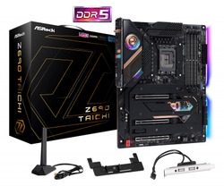 Материнская плата ASRock Z690 Taichi Socket 1700, Intel Z690, 4xDDR5, 2xPCI-E 5.0, PCI-E 4.0, 2500 Мбит/с, Wi-Fi, Bluetooth, 4xUSB 3.2 Gen1, 2xUSB 3.2 Gen2, HDMI, 2xThunderbolt 4/USB-C, подсветка, ATX