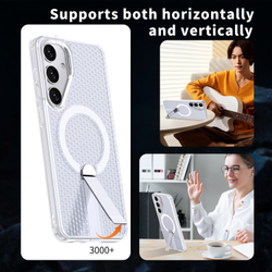 Прозрачный чехол Mesh Pro Magnetic Case для Samsung Galaxy S25