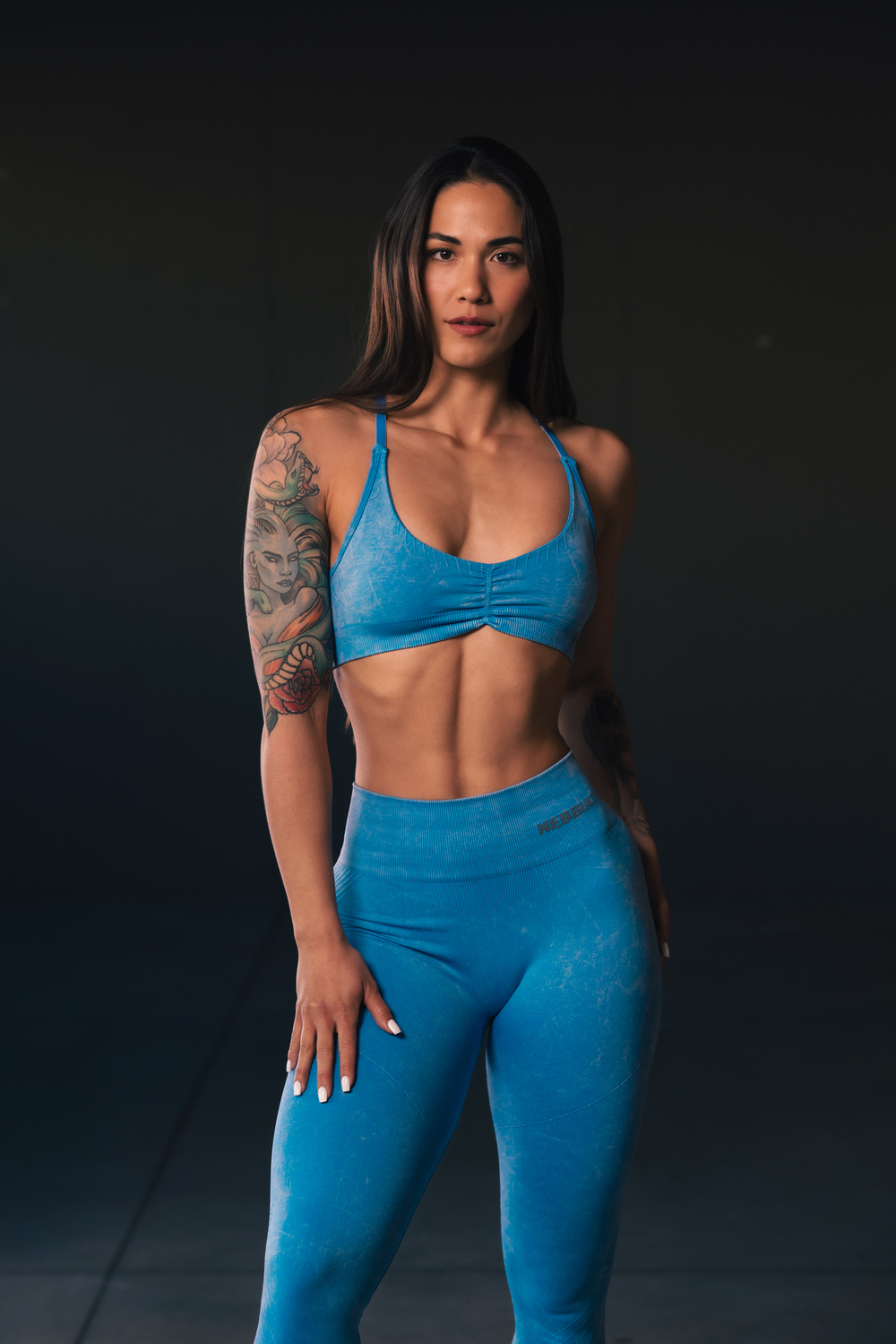 Топ Medium-Support Sports Bra TOTALLY SEAMLESS 305 Голубой