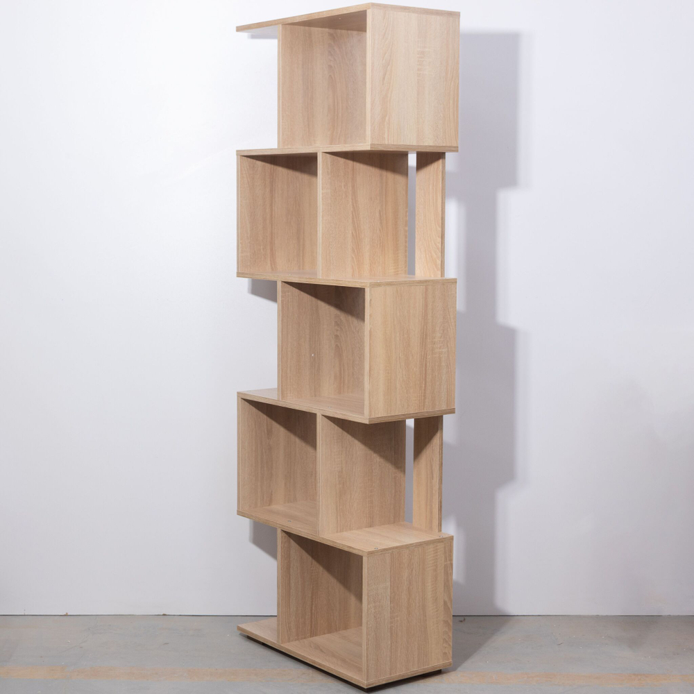 Стеллаж напольный Фаллет 5 полок 60х30х177 см, дуб сонома