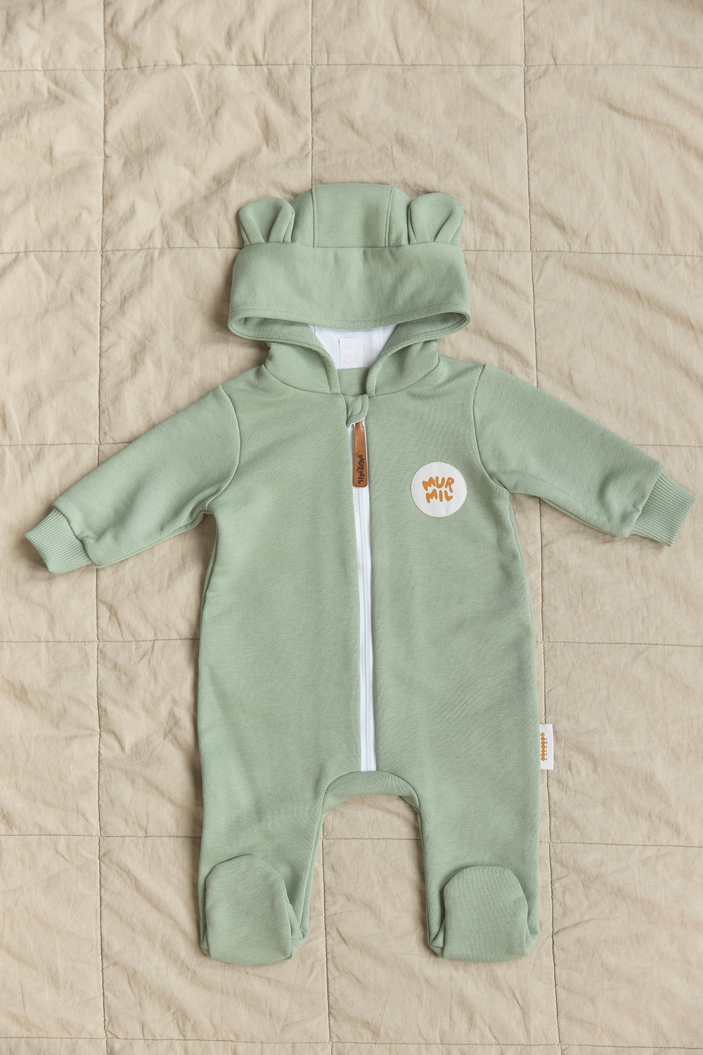 Комплект на выписку Динозаврики (хаки)/Шалфей (5 предметов)