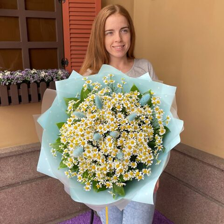 Купить Букет ромашек «Идиллия лугов»