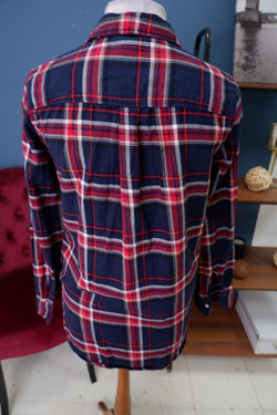 Рубашка H&M в клетку 42 размер