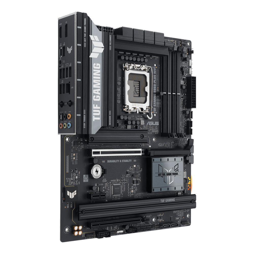 Материнская плата ASUS TUF GAMING B860-PLUS WIFI, LGA1851 B860 4xDDR5 4xSATA 3xM.2 HDMI DP ATX