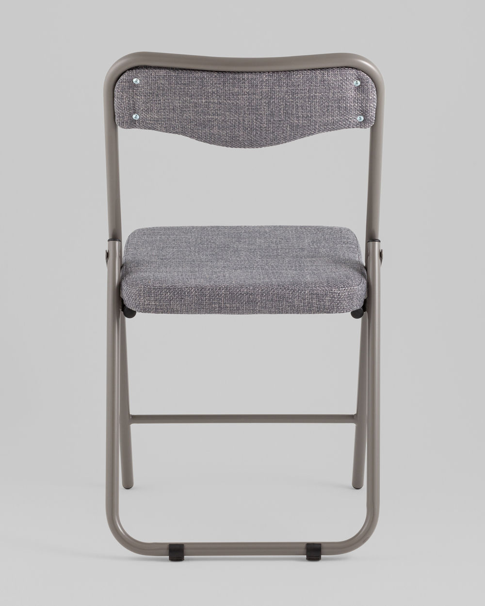 Стул складной Джонни рогожка серо-голубой каркас серый