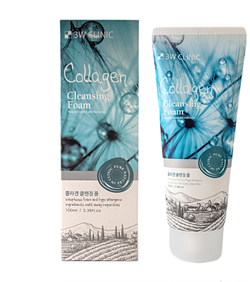 3W Clinic пенка для умывания Collagen Cleansing Foam, 100 мл