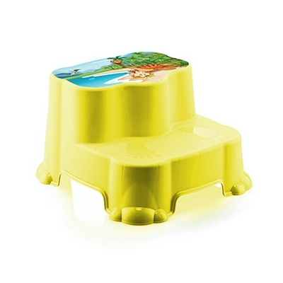 Табурет двухступенчатый детский желтый
