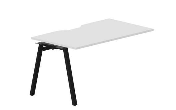 стол Arena 1380х780х750мм (с эргономичным вырезом) - приставной элемент