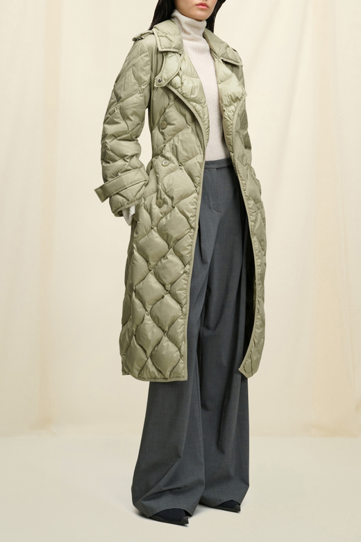 Стеганое пальто