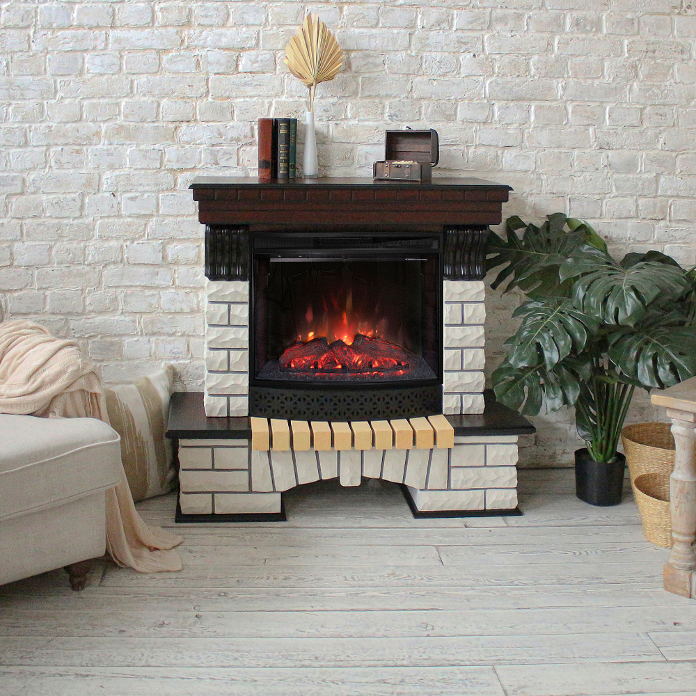 Каминокомплект Real Flame Country 25/25,5 AO с очагом Evrika 25,5