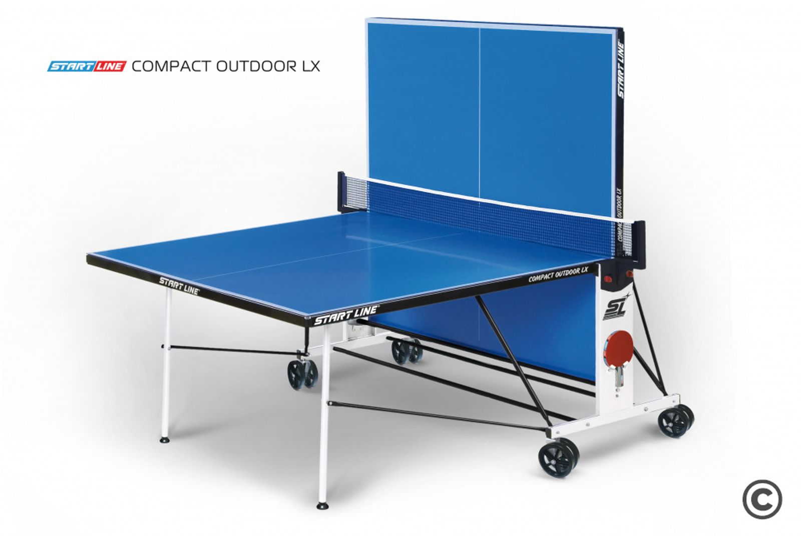 Стол теннисный Start line Compact Outdoor-2 LX BLUE фото №19