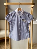 Хлопковая блузка Monnalisa, 128