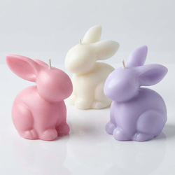 Свеча кролик розовый, 150 г