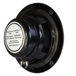 Комплект влагостойкой акустической системы для бани, сауны и хамама SENSOR Black VISATON 2
