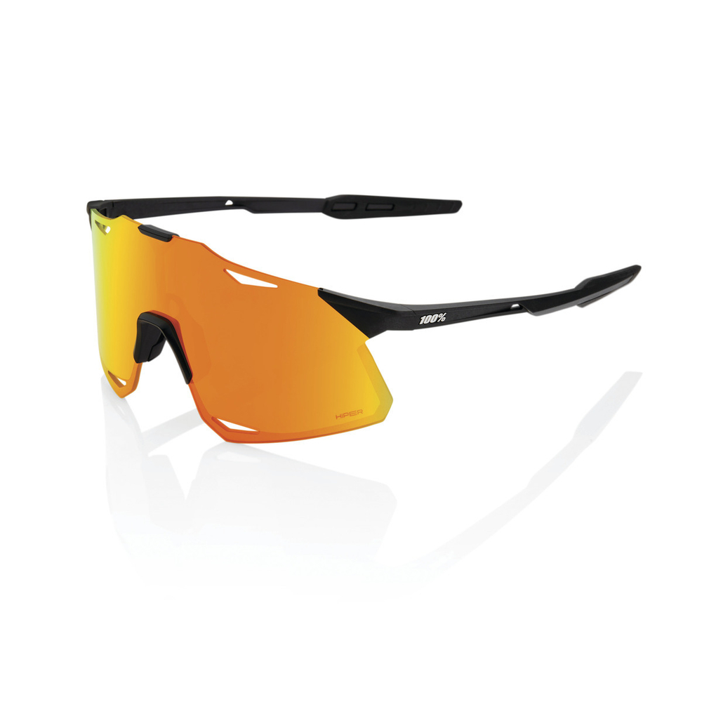 Спортивные очки 100% Hypercraft / Matte Black / HiPER Red Multilayer Mirror Lens