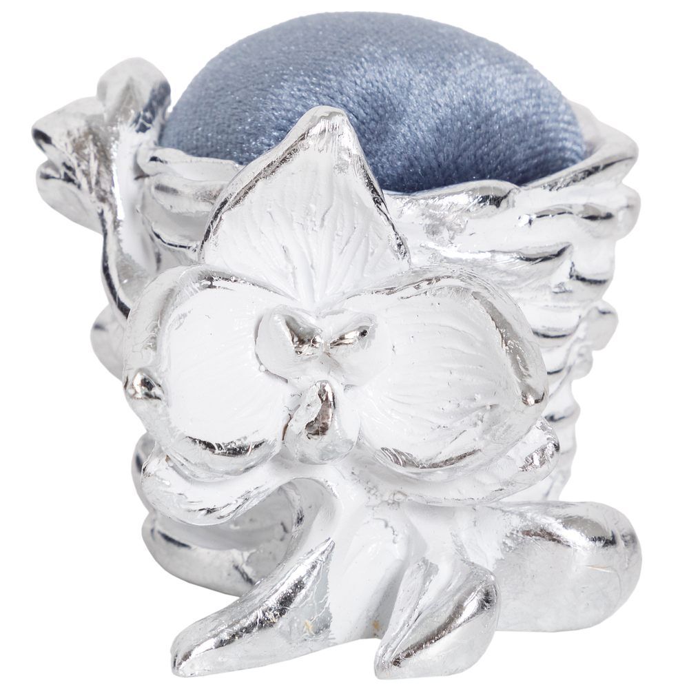 Игольница Орхидея Ликаста Белая Сильвер