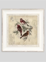 Картина на холсте в раме 27х27 см, настенный декор для дома