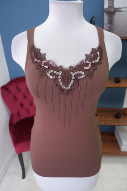 Майка Milla коричневая 44 размер