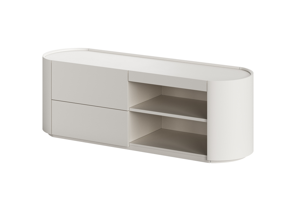 Тумба Lagom под ТВ 2 ящика 2 полки ширина 140 см (дымка)