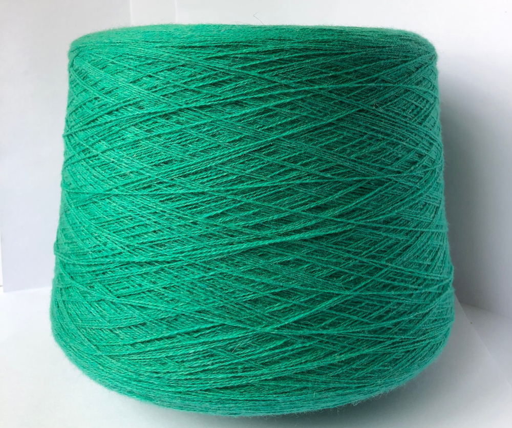 NEW Пряжа Кашемир ECO cashmere 2/26 зеленый