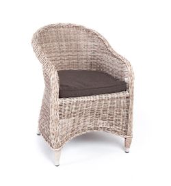 "Равенна" плетеное кресло из искусственного ротанга, цвет бежевый