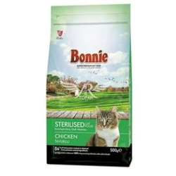 Корм Bonnie для взрослых кошек с курицей 500 гр