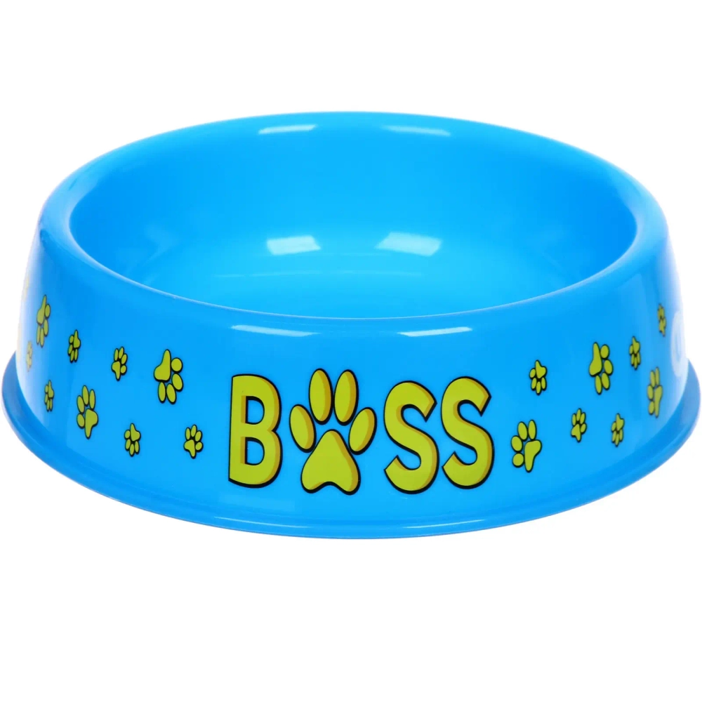 Миска пластиковая «МОЙ БРО - БОСС!, цвет небесно-синий, 21*6,5см (логотип на миске) 700мл