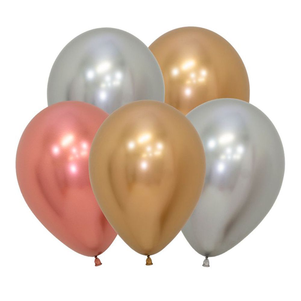 S 5&quot; Зеркальные Рефлекс Ассорти Де люкс / Reflex Assorted Deluxe / 50 шт.
