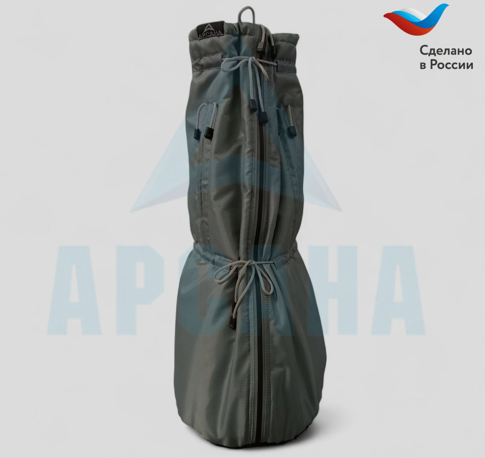 Чехол зимний (до -20 С) с подошвой из резины на аппарат Илизарова на голени и стопе. ОГСРЗУ-7.