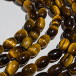 Тигровый глаз натуральный, бочонки, 13-14*10мм