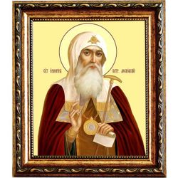 Ермоген, патриарх Московский и всея Руси, священномученик. Икона на холсте.