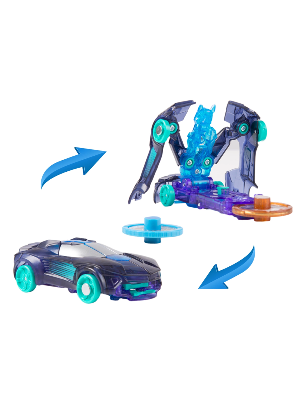 Машинка-трансформер Найтбайт Дикие Скричеры 34821