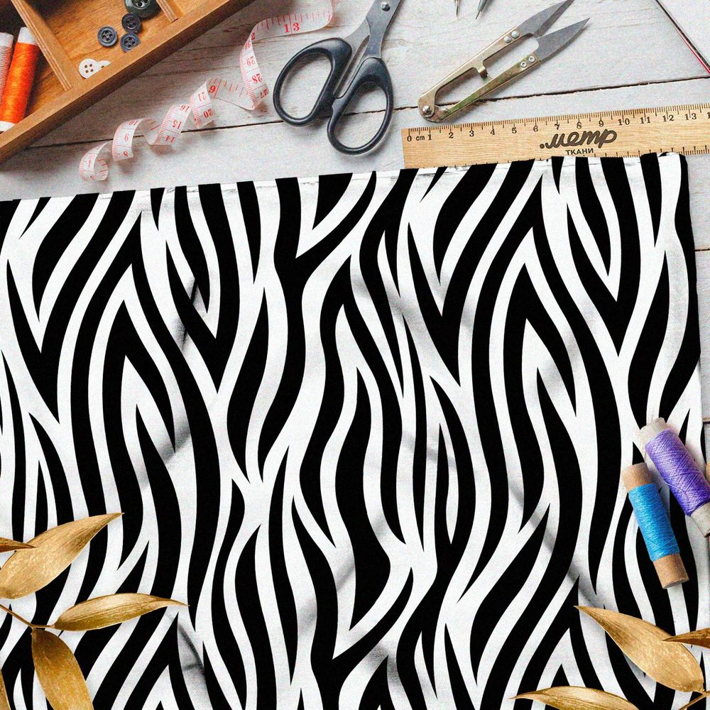 Ткань барби пламенная зебра